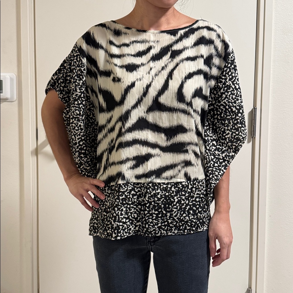 Michael Kors Zebra Print Top